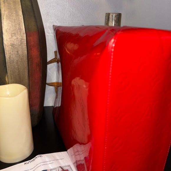 Louis Vuitton Red Tote Bag-W/COA - Picture 4 of 11